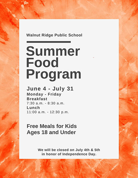Summer food program